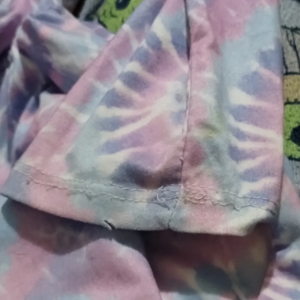 between 6X Girl Tiedye Long Sleeve A-Line coloured patterns spiral swirl dress